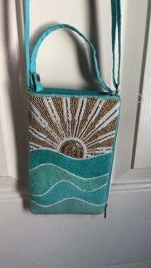 3D Colorful Sequins Cloth purse.